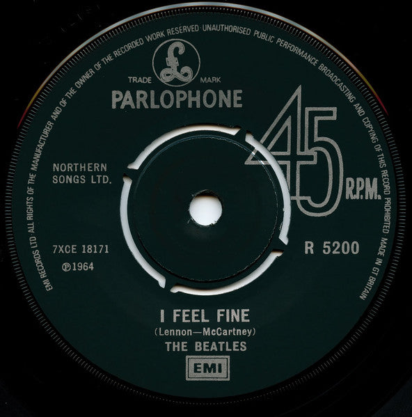 The Beatles : I Feel Fine c/w She's A Woman (7", Single, Mono, RE)