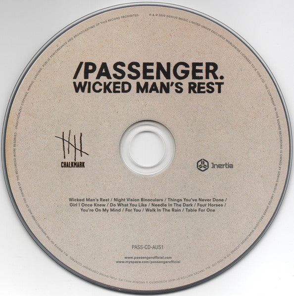 /Passenger. : Wicked Man's Rest (CD, Album)
