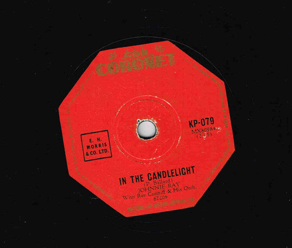 Johnnie Ray : Just Walking In The Rain / In The Candlelight (Shellac, 10")