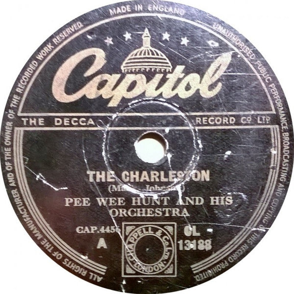 Pee Wee Hunt And His Orchestra : The Charleston / Bessie Couldn't Help It (Shellac, 10")