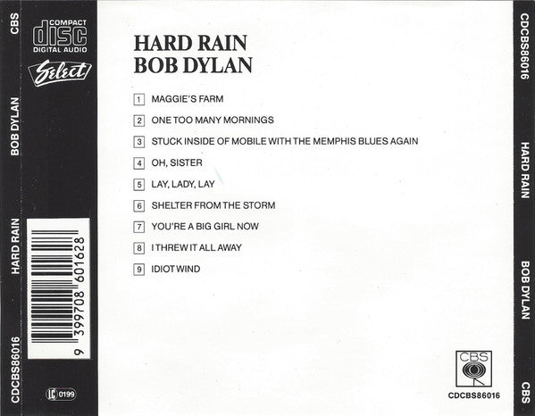 Bob Dylan : Hard Rain (CD, Album, RE)
