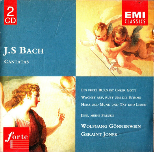 Johann Sebastian Bach, Elly Ameling, Janet Baker, Joan Sutherland, Der Süddeutsche Madrigalchor, Consortium Musicum (2), Geraint Jones Singers, Geraint Jones Orchestra, Wolfgang Gönnenwein, Geraint Jones (2) : Cantatas 80, 140, 147 - Jesu, Meine Freude (2xCD, Album, Comp, RM)