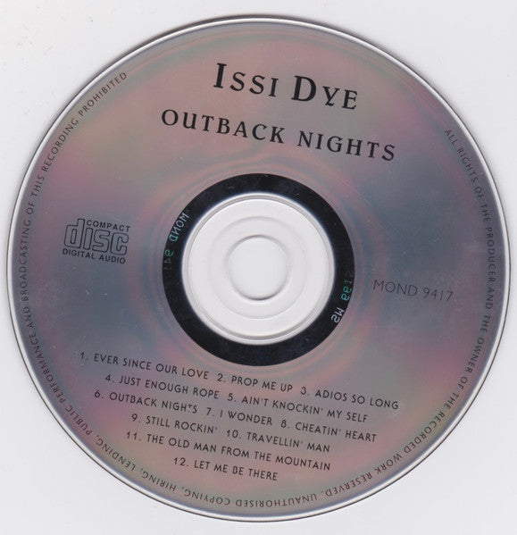 Issi Dy : Outback Nights (CD, Album)
