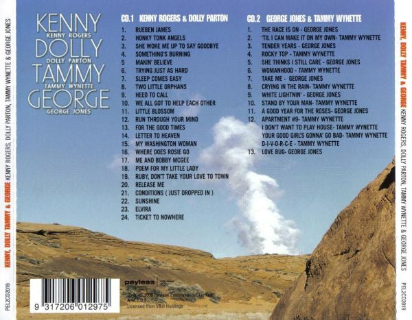 Kenny Rogers, Dolly Parton, Tammy Wynette & George Jones (2) : Kenny, Dolly, Tammy & George (CD, Comp)