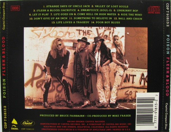 Poison (3) : Flesh & Blood (CD, Album, JVC)