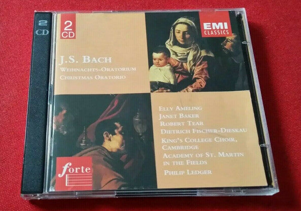 J. S. Bach* - Elly Ameling, Janet Baker, Robert Tear, Dietrich Fischer-Dieskau, King's College Choir, Cambridge*, Academy Of St. Martin In The Fields*, Philip Ledger : Weihnachts-Oratorium = Christmas Oratorio (2xCD, RE, RM)