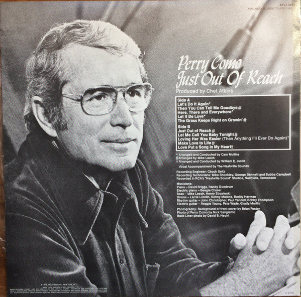 Perry Como : Just Out Of Reach (LP)