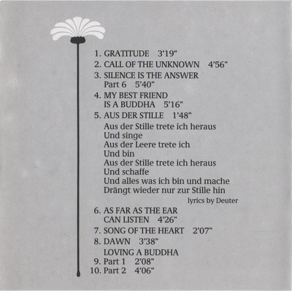 Deuter : Silence Is The Answer (CD, Album, RE, RM)