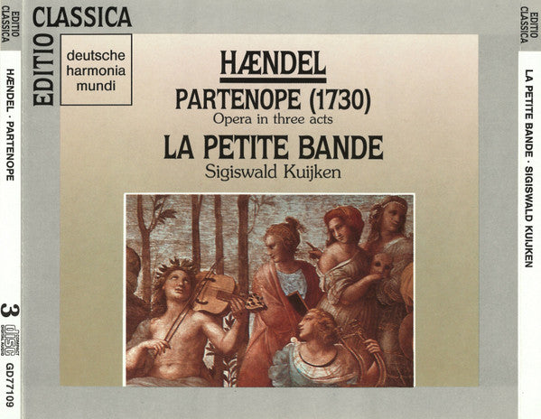 Georg Friedrich Händel – La Petite Bande, Sigiswald Kuijken : Partenope (1730) (3xCD, Album, RE, RM + Box, Sli)