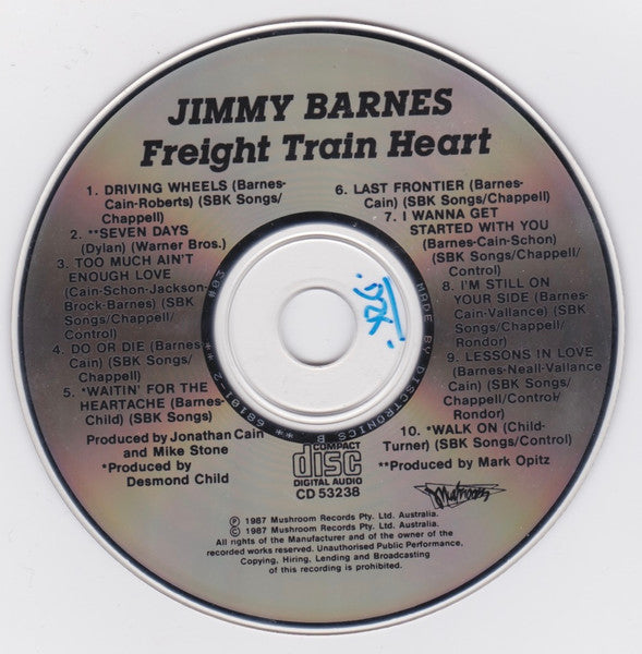 Jimmy Barnes : Freight Train Heart (CD, Album, RE)