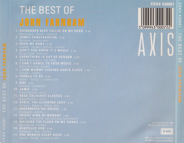 John Farnham : The Best Of John Farnham (CD, Comp, RE)