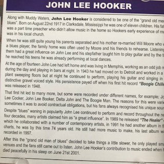 John Lee Hooker : No Friend Around (CD, Comp, RM)