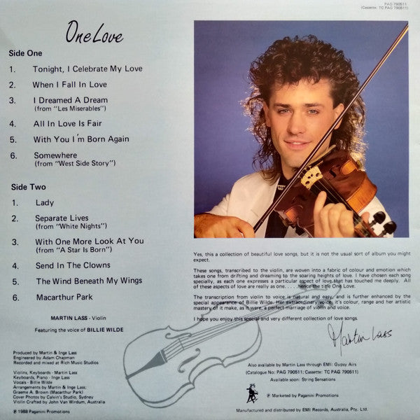 Martin Lass : One Love (LP, Album)