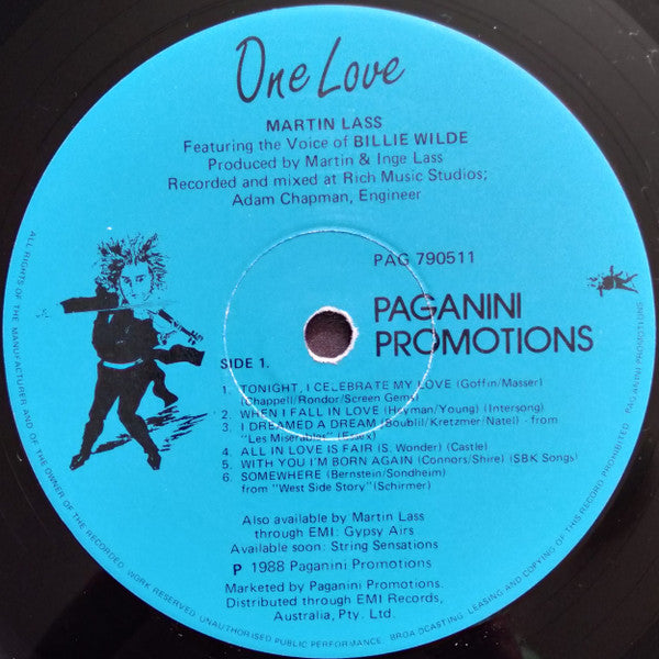 Martin Lass : One Love (LP, Album)