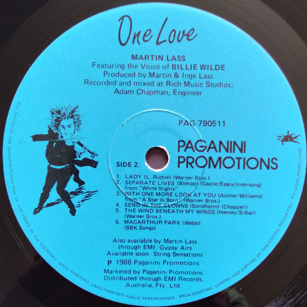 Martin Lass : One Love (LP, Album)