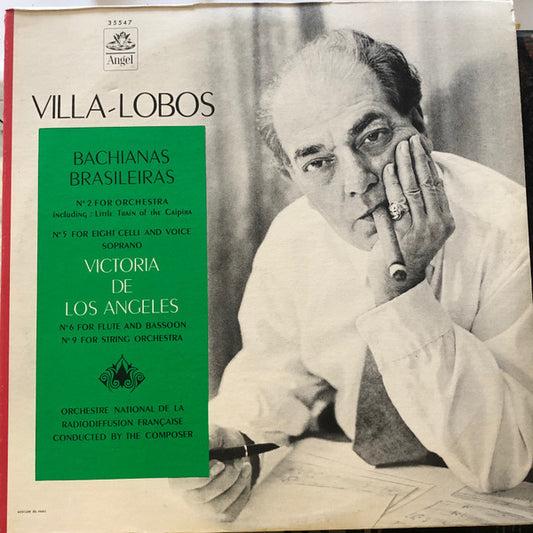 Villa-Lobos*, Victoria De Los Angeles, Orchestra National De La Radiodiffusion Française* : Bachianas Brasileiras, Nos. 2, 5, 6, & 9 (LP, Mono)