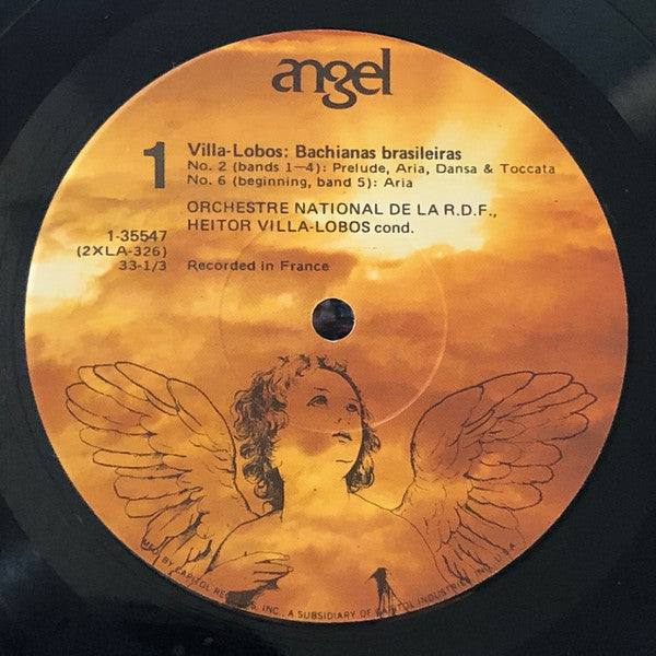 Villa-Lobos*, Victoria De Los Angeles, Orchestra National De La Radiodiffusion Française* : Bachianas Brasileiras, Nos. 2, 5, 6, & 9 (LP, Mono)