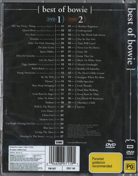 David Bowie : Best Of Bowie (2xDVD-V, Comp, RE, PAL, SECAM)