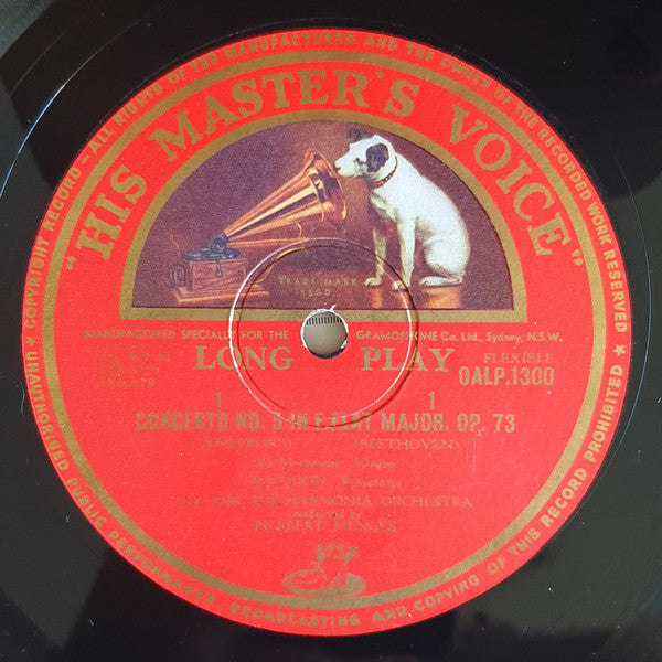 Ludwig van Beethoven, Solomon (6) With The Philharmonia Orchestra Conducted By Herbert Menges : The Emperor Concerto (LP, Mono)