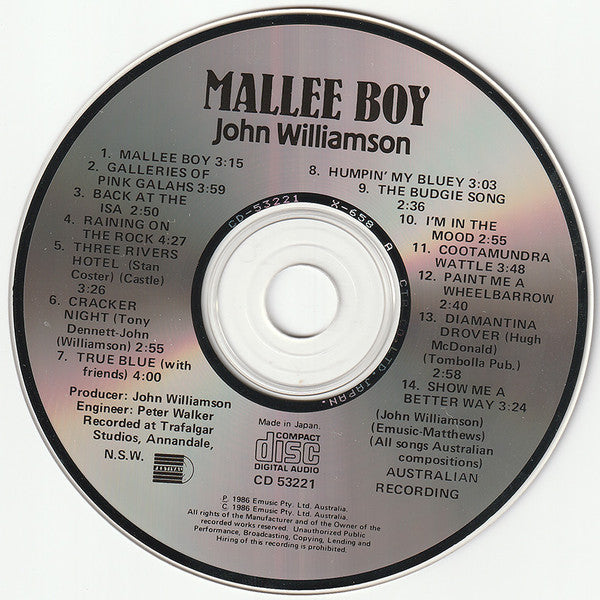 John Williamson : Mallee Boy (CD, Album)