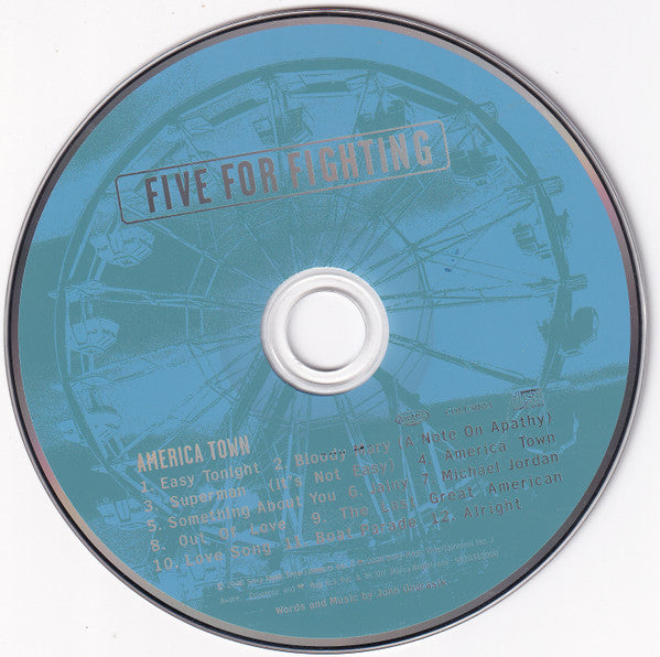 Five For Fighting : America Town (CD, Album)