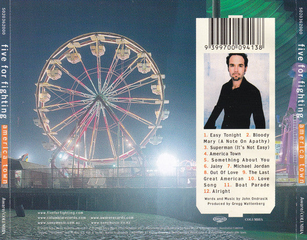 Five For Fighting : America Town (CD, Album)