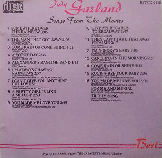Judy Garland : Songs From The Movies (CD, Comp)