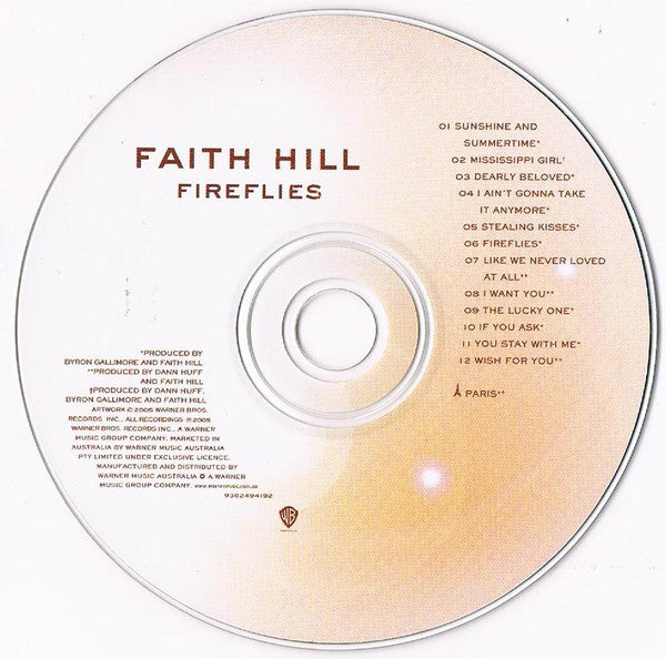 Faith Hill : Fireflies (CD, Album)