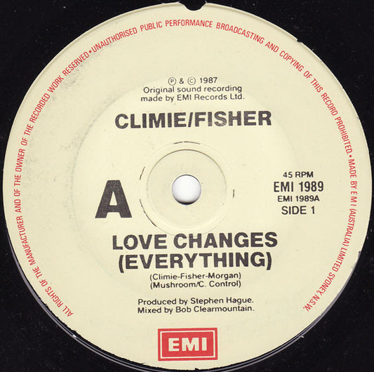 Climie/Fisher* : Love Changes (Everything) (7")