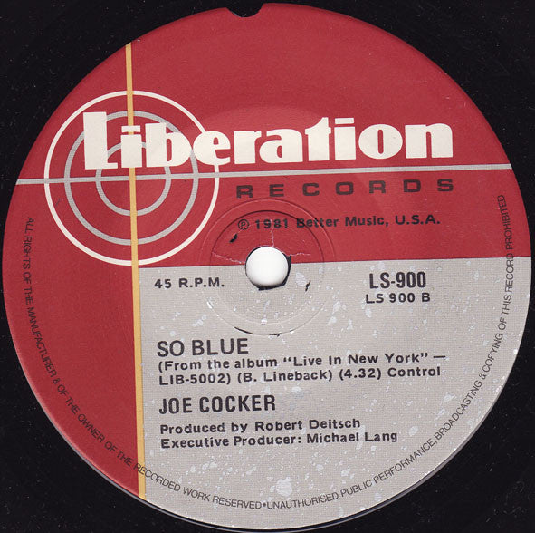 Joe Cocker And Jennifer Warnes : Up Where We Belong (7", Single)