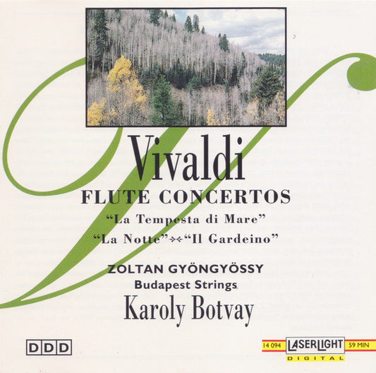 Antonio Vivaldi, Zoltán Gyöngyössy, Budapest Strings, Károly Botvay : Flute Concertos (CD)