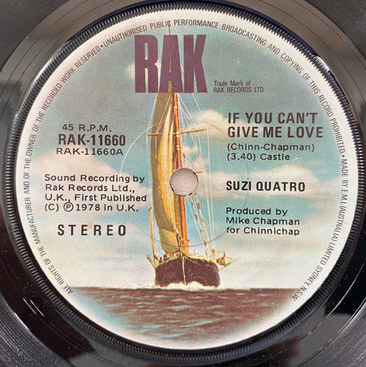 Suzi Quatro : If You Can't Give Me Love (7", Single)