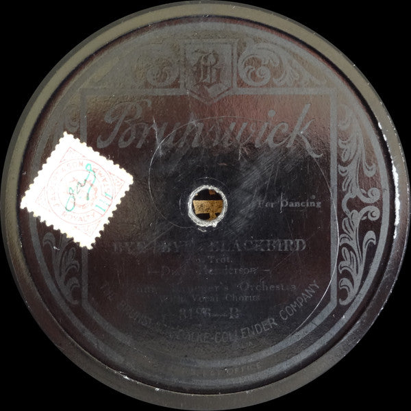 Bennie Krueger's Orchestra : What Was I To Do / Bye Bye Blackbird (Shellac, 10")