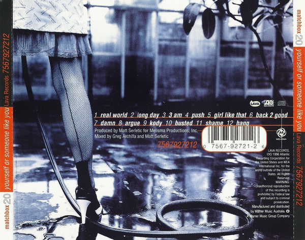 Matchbox 20* : Yourself Or Someone Like You (CD, Album)