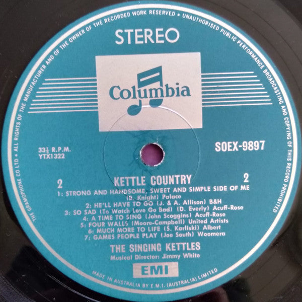 The Singing Kettles : Kettle Country (LP, Album)