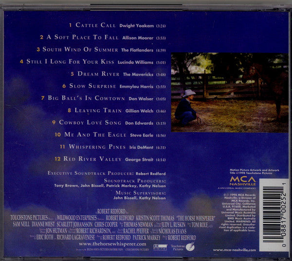 Various : The Horse Whisperer (Songs From And Inspired By The Motion Picture) (CD, Album, Comp)
