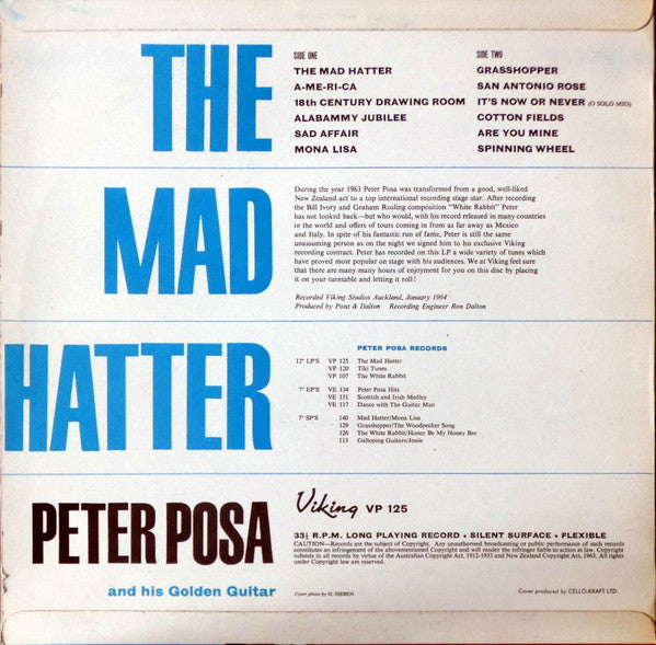 Peter Posa : The Mad Hatter (LP, Album)