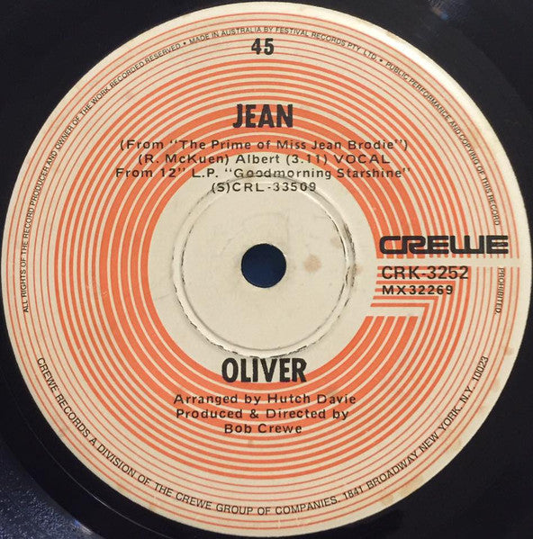 Oliver (6) : Jean (7", Single)