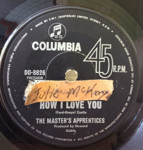 The Master's Apprentices : 5.10 Man (7", Single)
