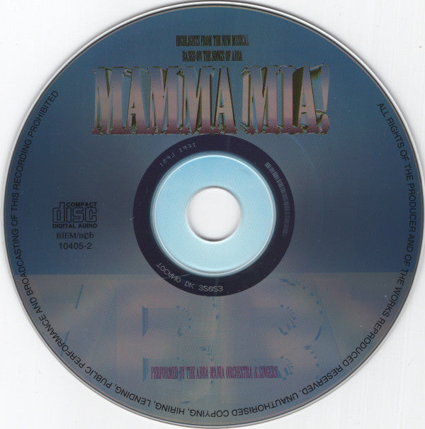 The London Theatre Players & Singers, ABBA Mania Orchestra & Singers : Mamma Mia! (Highlights From The New Musical) (Based On The Songs Of ABBA) (CD, Album)