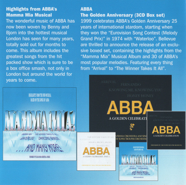 The London Theatre Players & Singers, ABBA Mania Orchestra & Singers : Mamma Mia! (Highlights From The New Musical) (Based On The Songs Of ABBA) (CD, Album)