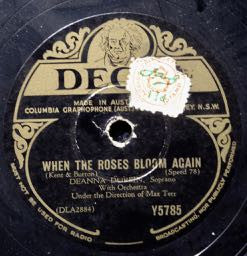 Deanna Durbin : When The Roses Bloom Again / Love's Old Sweet Song (Shellac, 10")