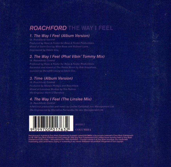 Roachford : The Way I Feel (CD, Single, Car)