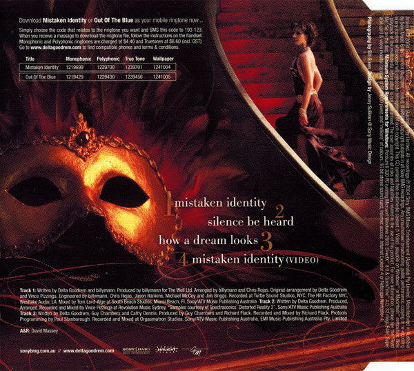 Delta Goodrem : Mistaken Identity (CD, Single, Enh)