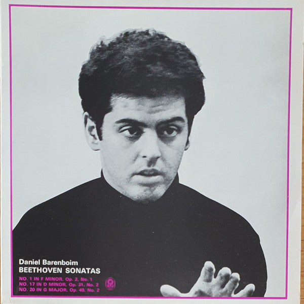 Beethoven*  -  Daniel Barenboim : Piano Sonatas No. 1 In F Minor, Op.2 No.1; No. 17 In D Minor, Op.31 No.2 "Tempest"; No. 20 In G, Op.49 No.2 (LP, Album, Club, RE)