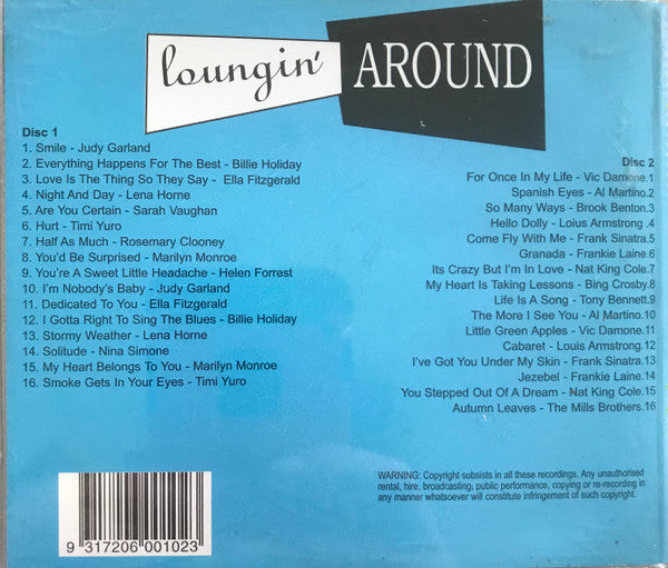 Various : Loungin' Around (32 Finger Snappin' Vocals For After Dark) (2xCD, Comp)