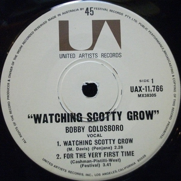Bobby Goldsboro : Watching Scotty Grow (7", EP)