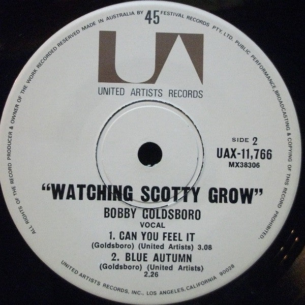Bobby Goldsboro : Watching Scotty Grow (7", EP)