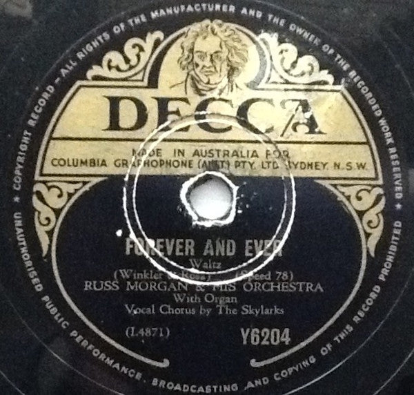 Gordon Jenkins And His Orchestra, Russ Morgan And His Orchestra : My Foolish Heart / Forever And Ever (Shellac, 10")