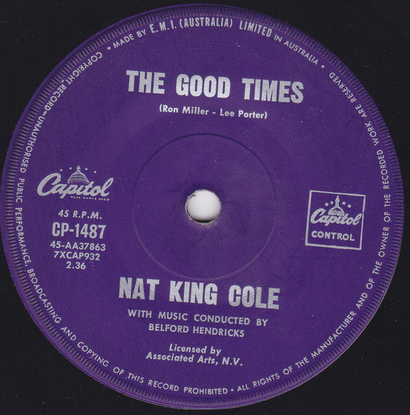Nat King Cole : Ramblin' Rose (7", Single)